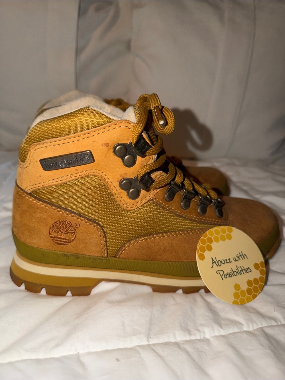 Timberland Hiking Boots Women’s US 7M, Lace Up, Leather & Breathable Uppers, VGC